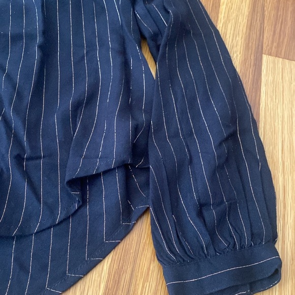 Rails Women’s Black and Gold Striped Blouse Size XS - Picture 3 of 7